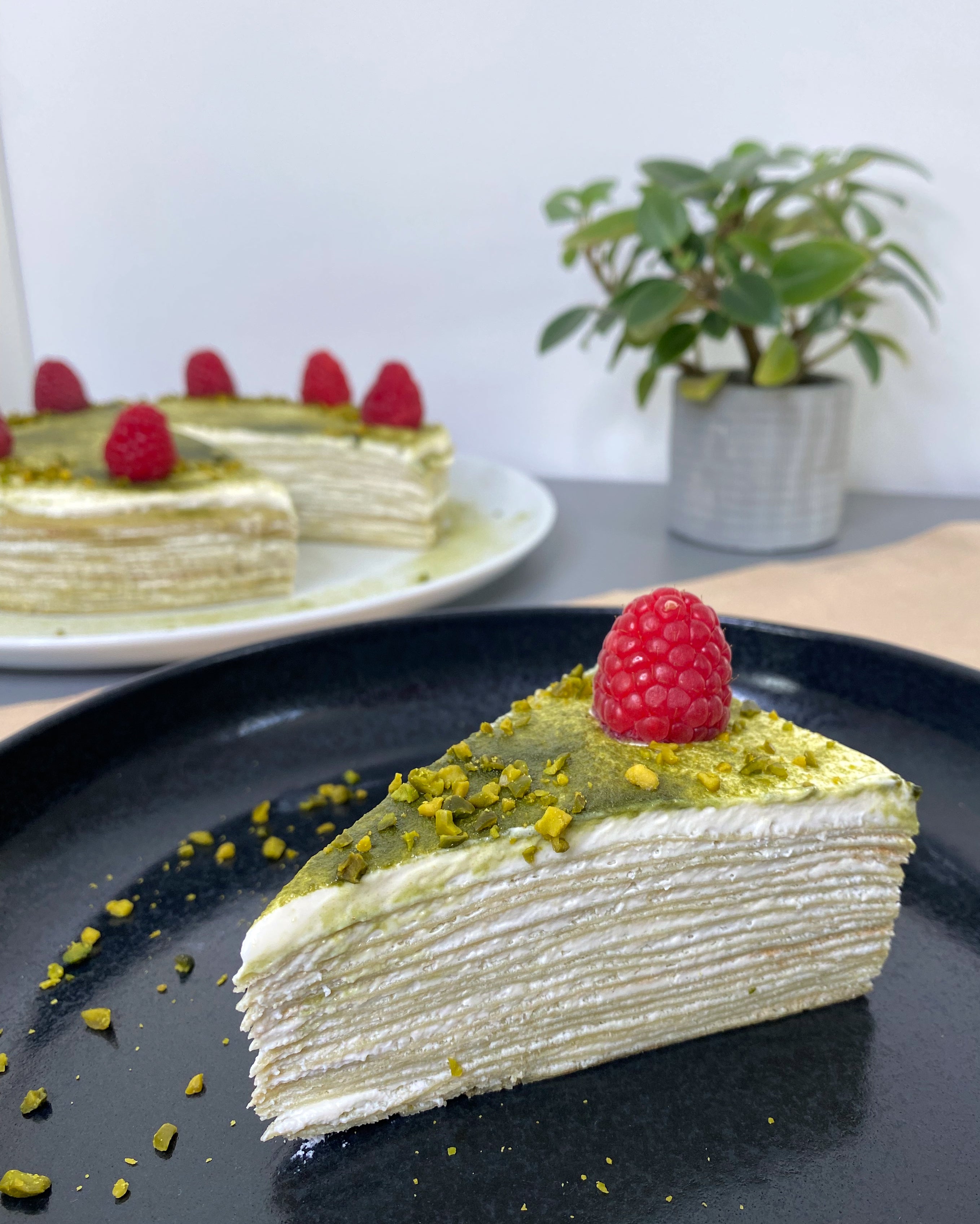 Matcha Crêpes Torte