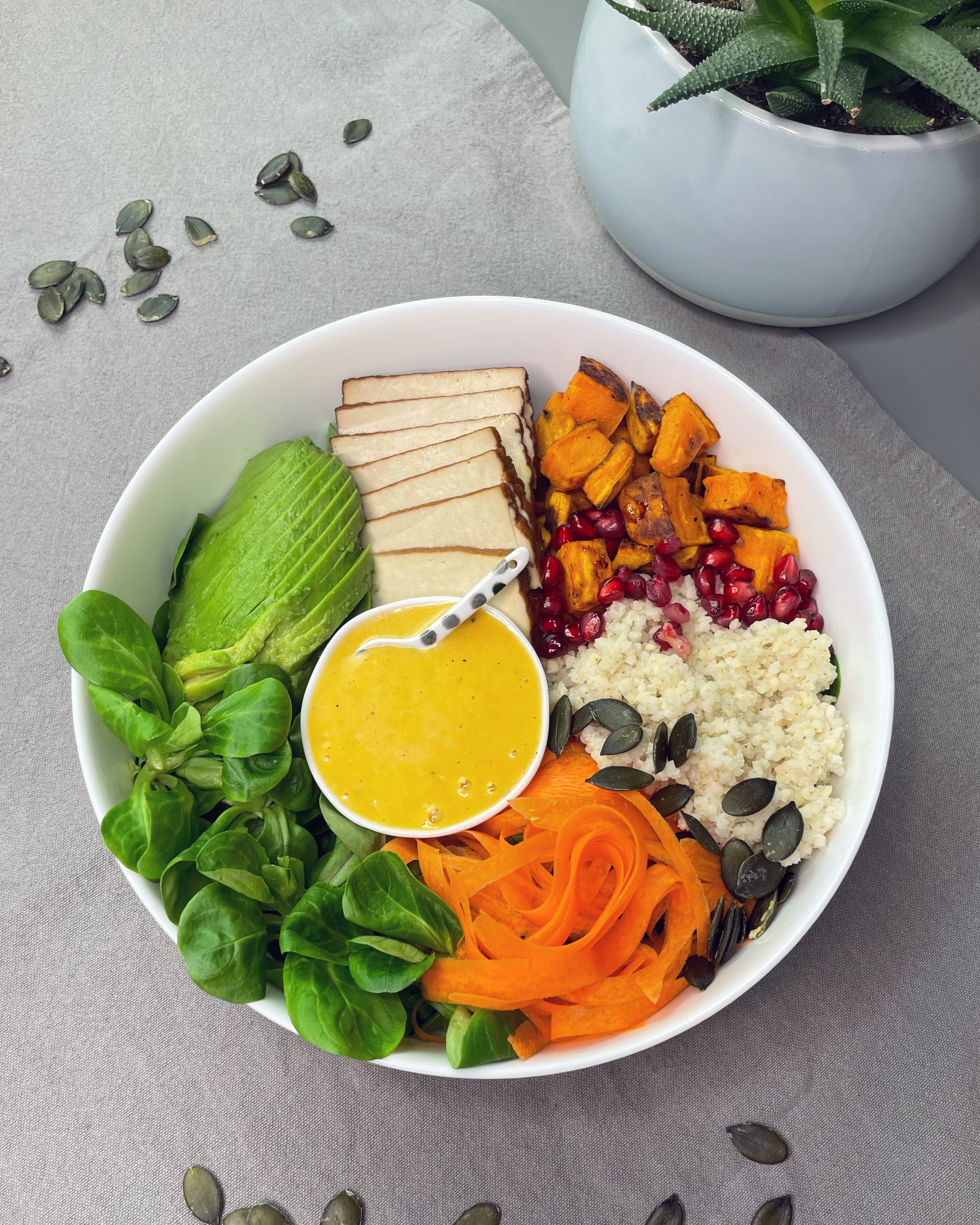 Happy Orange Buddha Bowl