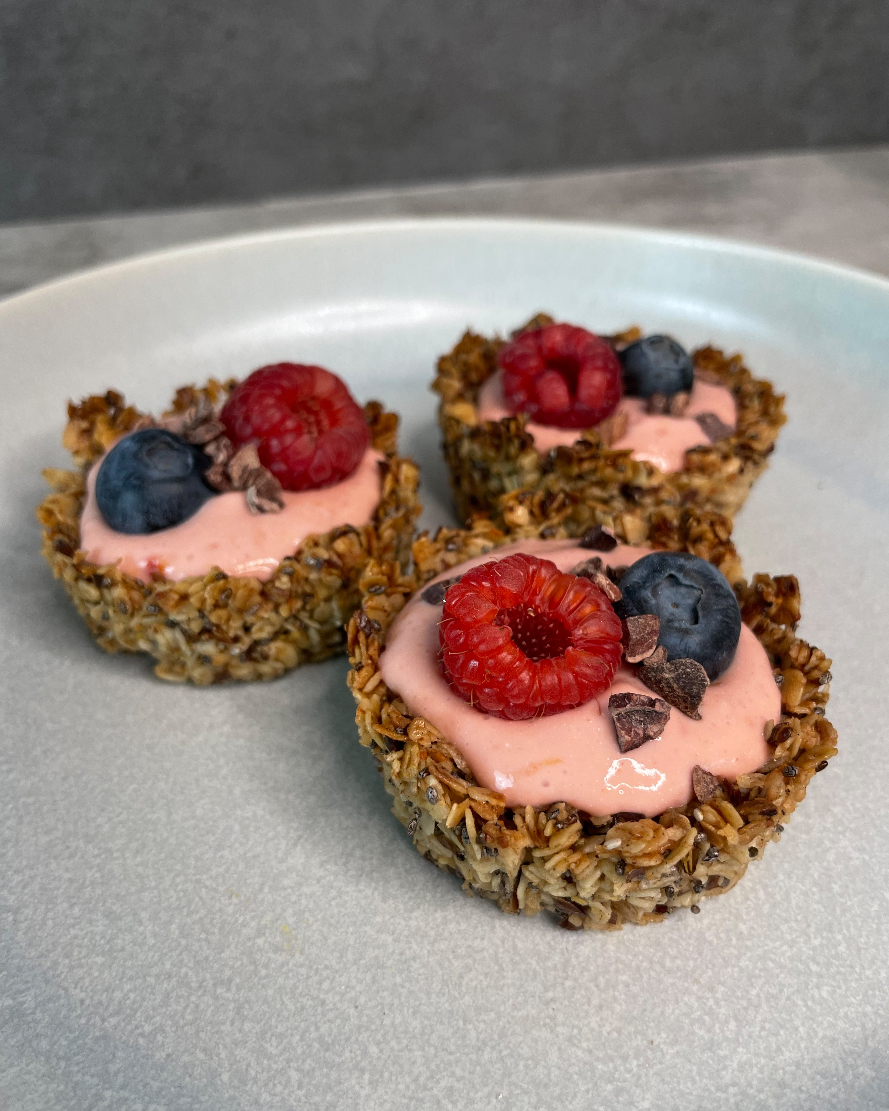 Piña Strawberry Granola Cups